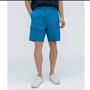 NWT Everlane "The Organic Cotton Blend Cargo Shorts"- Blue